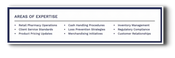 Areas of Expertise Example